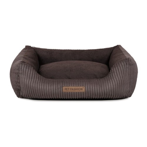 Лежак для тварин Pet Fashion DEVID 62х50х19 см шоколадний (4823082444502)