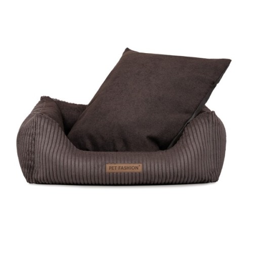 Лежак для тварин Pet Fashion DEVID 62х50х19 см шоколадний (4823082444502)