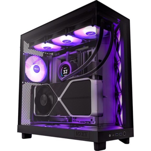 Корпус для ПК NZXT H6 Flow RGB All Black (CC-H61FB-R1)