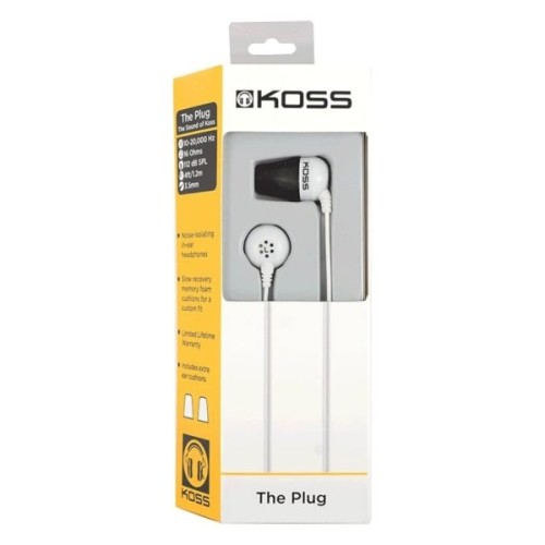 Навушники Koss The Plug Noise Isolating White (196809.101)