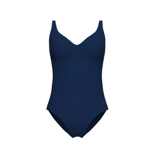 Купальник Arena Swimsuit Victoria U Back Solid 008868-700 темно-синій 42 (3468337533528)