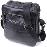 Сумка Shvigel З натуральної шкіри Чорна (22846)