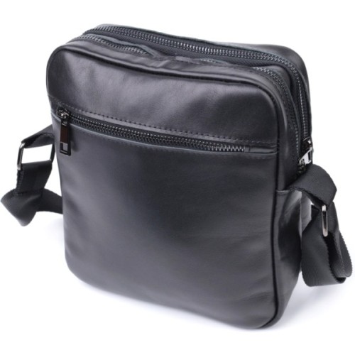 Сумка Shvigel З натуральної шкіри Чорна (22846)