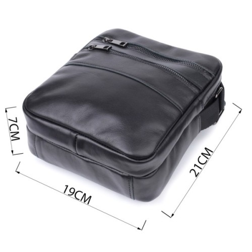 Сумка Shvigel З натуральної шкіри Чорна (22846)