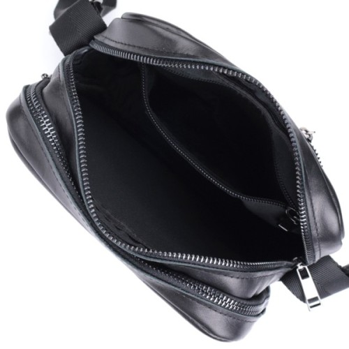 Сумка Shvigel З натуральної шкіри Чорна (22846)