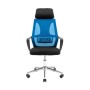 Офісне крісло Richman Профі Хром Піастра Сітка чорна + синя (ADD0003194)
