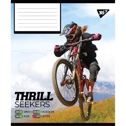 Зошит Yes Thrill Seekers А5 96 аркушів клітинка (767790)