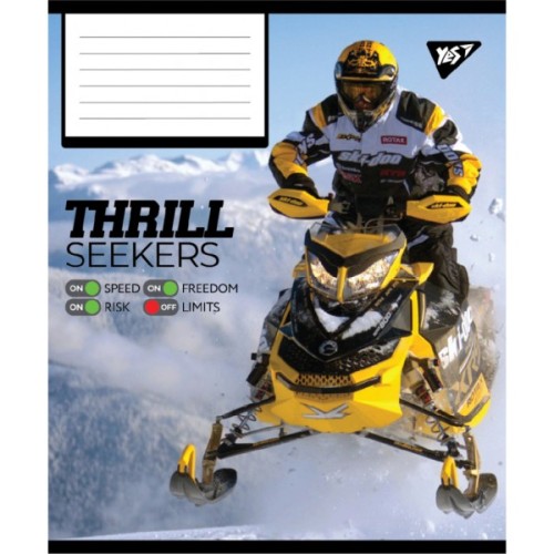 Зошит Yes Thrill Seekers А5 96 аркушів клітинка (767790)