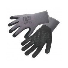 Захисні рукавиці Hoegert BODE HT5K762-10 з нейлону/спандексу покриті мікропінним нітрилом темно-сірі, 10 (HT5K762-10)