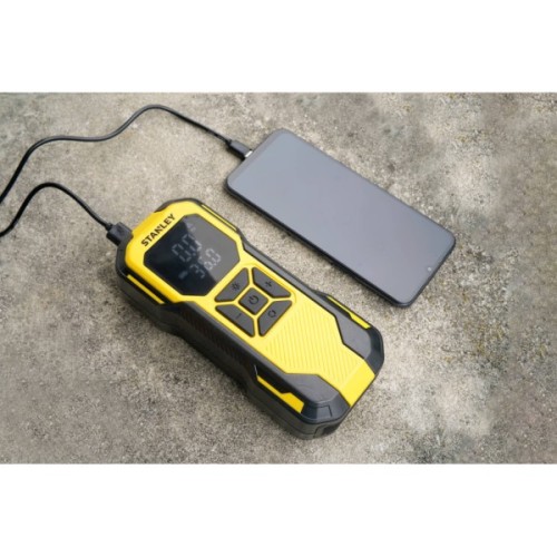 Автомобільний компресор Stanley 2in1, 10 Бар, 14,2 л/хв., powerbank 6000 mAh (SXIF0101)