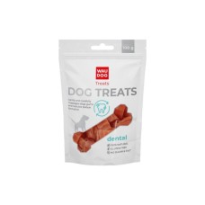 Ласощі для собак WAUDOG Treats Стоматологічна кістка зі смаком качки 100 г (4449)
