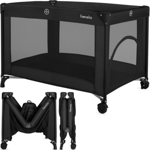 Дитячий манеж Lionelo AMELIE BLACK CARBON (LO-AMELIE BLACK CARBON)