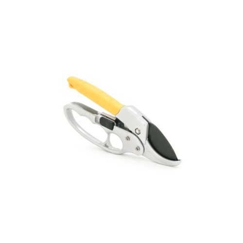 Секатор Voltronic YT-SK5Y, храповий механізм, 205мм, 25мм, сталь SK5, з фіксатором, Yellow/Gray, OEM (YT-SK5Y)