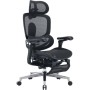 Офісне крісло Sihoo C500 V2, Black, з підставкою для ног (C500-V2-B101-JT)