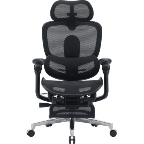 Офісне крісло Sihoo C500 V2, Black, з підставкою для ног (C500-V2-B101-JT)