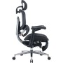 Офісне крісло Sihoo C500 V2, Black, з підставкою для ног (C500-V2-B101-JT)