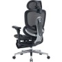 Офісне крісло Sihoo C500 V2, Black, з підставкою для ног (C500-V2-B101-JT)