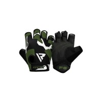 Рукавички для фітнесу RDX F6 Sumblimation Black/Green S (WGS-F6GN-S)