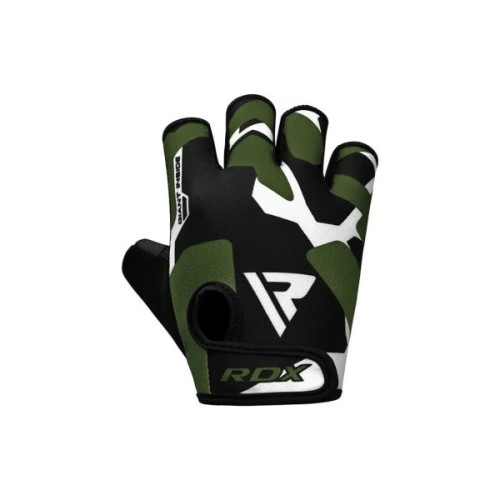 Рукавички для фітнесу RDX F6 Sumblimation Black/Green S (WGS-F6GN-S)