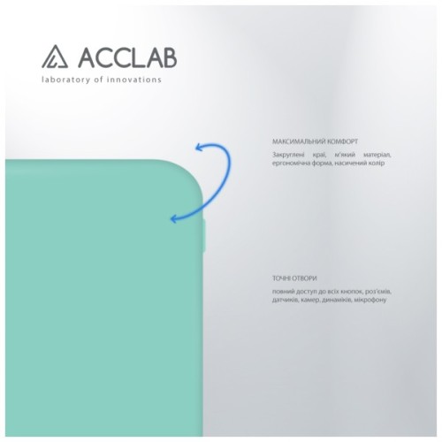 Чохол до мобільного телефона ACCLAB Silicone Case Samsung Galaxy A35 Light Blue (1283126601927)