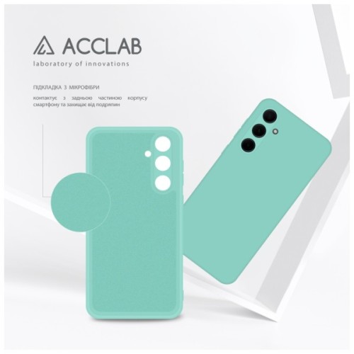 Чохол до мобільного телефона ACCLAB Silicone Case Samsung Galaxy A35 Light Blue (1283126601927)