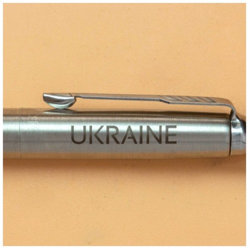 Ручка кулькова Parker JOTTER 17 UKRAINE SS CT BP Україна + Карта (16132_T205b)