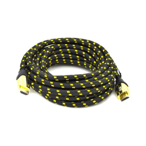 Кабель мультимедійний HDMI M to HDMI M 5.0m V2.1 8K60Hz 4K120Hz black/gold Ritar (YT-HDMI(M)/(M)V2.1-5.0m/19950)