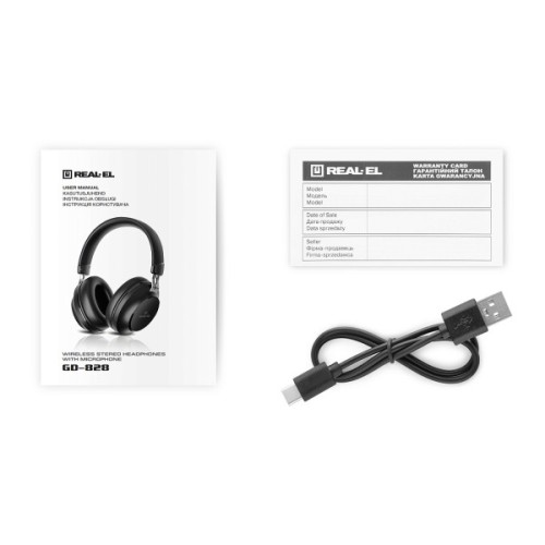 Навушники REAL-EL GD-828 Black (EL124100052)