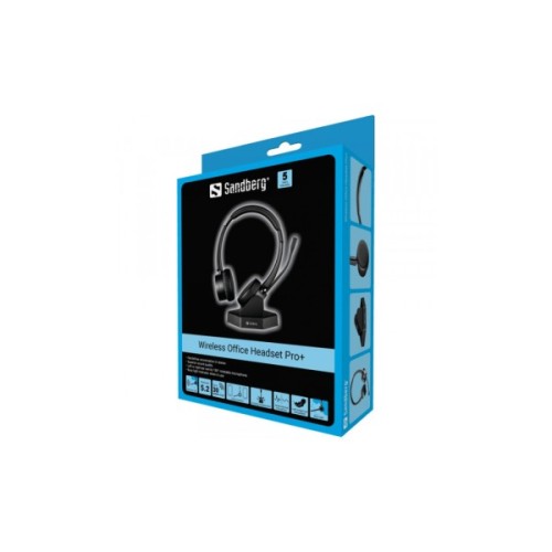 Навушники Sandberg Wireless Office Headset Pro+ Bluetooth Black (126-18)