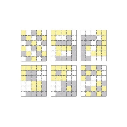 Дитячий килимок Kinderkraft пазл Luno Yellow, 30 элементов (5902533913602)