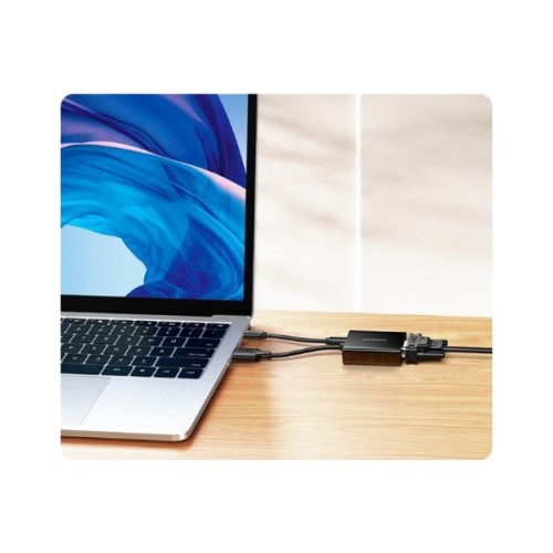 Перехідник HDMI M to VGA F 1920x1080 60Hz black Ugreen (UGR-90813)
