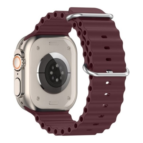 Ремінець до смарт-годинника Armorstandart Ocean Band для Apple Watch 49/46/45/44/42 (Series 1-3) Wine Red (ARM74250)