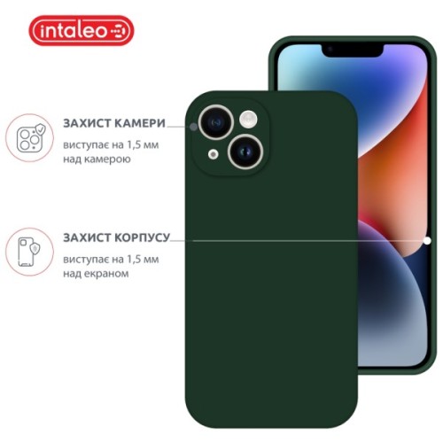 Чохол до мобільного телефона Intaleo SoftShell Apple iPhone 14 Plus Dark Green (1283126557729)