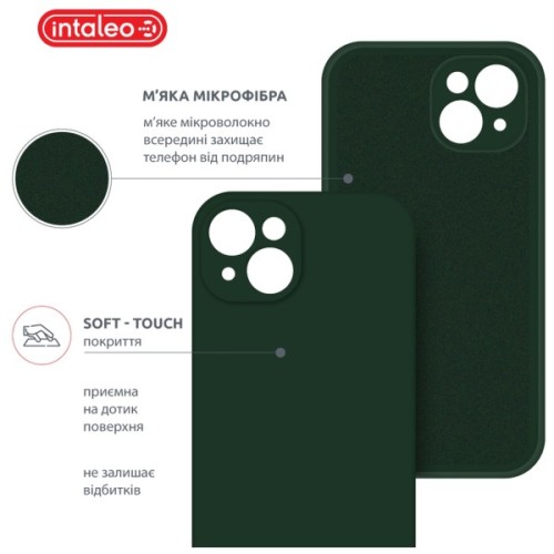 Чохол до мобільного телефона Intaleo SoftShell Apple iPhone 14 Plus Dark Green (1283126557729)