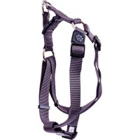 Шлея для собак GimDog Harlem X нейлон 2.5х65-99 см сіра (8009632059143)