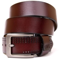 Ремінь Vintage З дірками чоловічий Коричневий (20381)