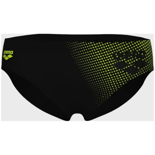 Плавки Arena Foggy Dots Swim Briefs 008482-506 чорний, жовтий 100 (3468337530909)