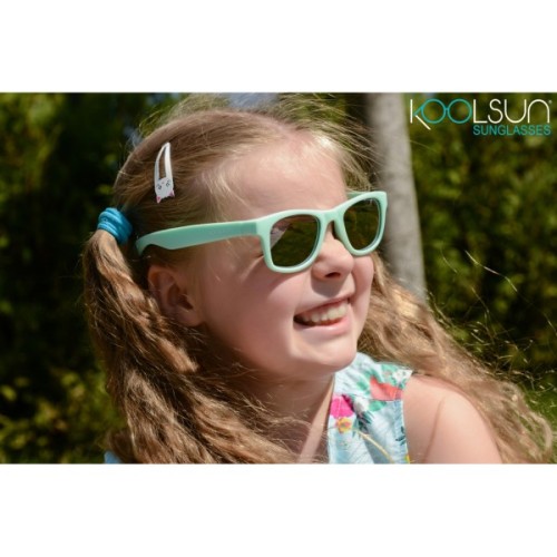 Дитячі сонцезахисні окуляри Koolsun Wave, 3-10 років, м''ятні (KS-WABA003)