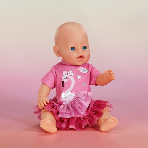 Аксесуар до ляльки Baby Born Одяг для ляльки Baby Born Сукня з фламінго (839423)