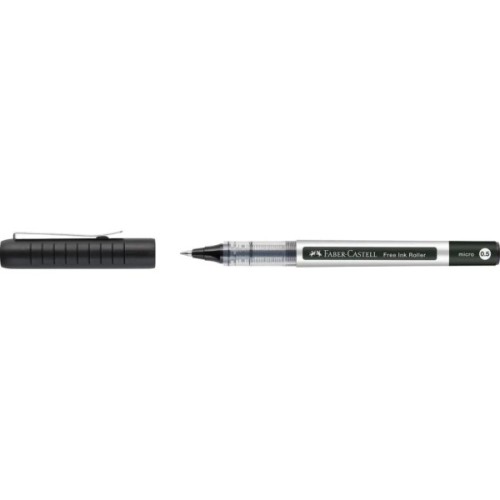 Ролер Faber-Castell Free Ink rollerball, колір чорнила чорний, 0,5 мм, одноразова (29194)