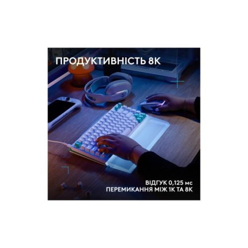 Клавіатура Logitech G512 X 98 Tactile Switch RGB USB UA White (920-014003)