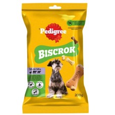 Ласощі для собак Pedigree Biscrok Multi Mix зі смаком курки, яловичини та ягняти 200 г (9003579302545)