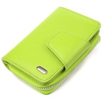 Портмоне Canpellini З натуральної шкіри флотар Салатове (21603)