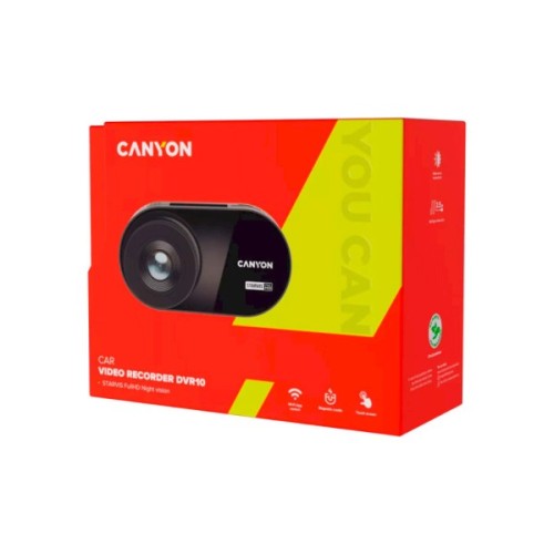 Відеореєстратор Canyon DVR10 FullHD 1080p Wi-Fi Black (CND-DVR10)