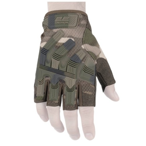 Тактичні рукавички 2E безпалі M камуфляж (2E-TACTGLOSUM-M-MC)
