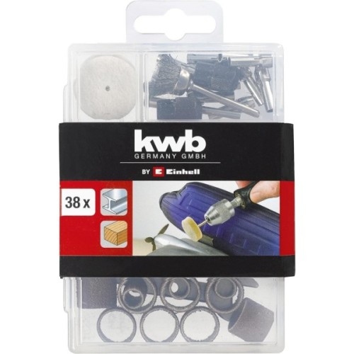 Набір інструментів Einhell оснастки для гравера KWB 38шт (510951)
