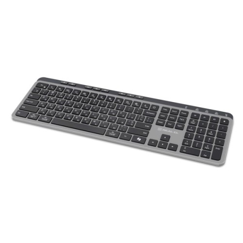 Клавіатура REAL-EL RK-737W Wireless/Bluetooth Black/Grey (EL123100060)