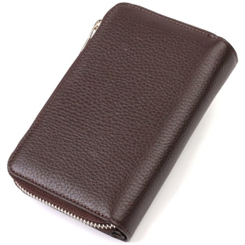 Портмоне Canpellini З натуральної шкіри Коричневе (21910)