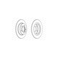 Гальмівний диск FERODO DDF847