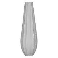 Ваза Ardesto Molize, 8.5х27.5см, порцеляна, сірий (AR3810G)